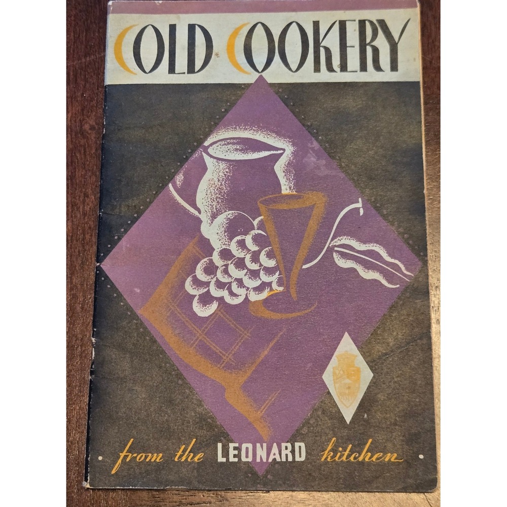 Vintage Leonard Cold Cookery Cookbook‎ Mary Lee Gordon Detroit Refrigerator Co